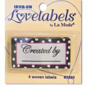 iron on garment label