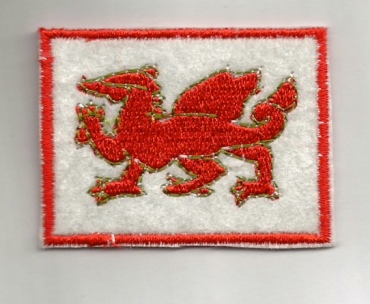 iron/sew on fabric welsh badge