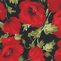 red poppies - 110 cm wide